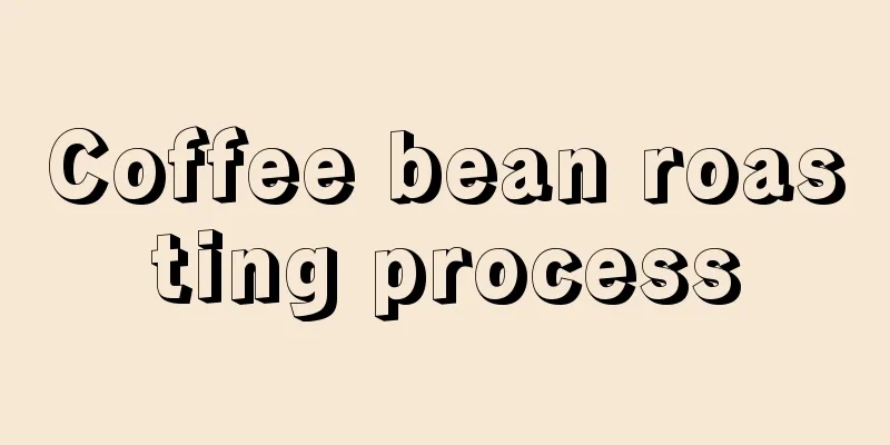 Coffee bean roasting process