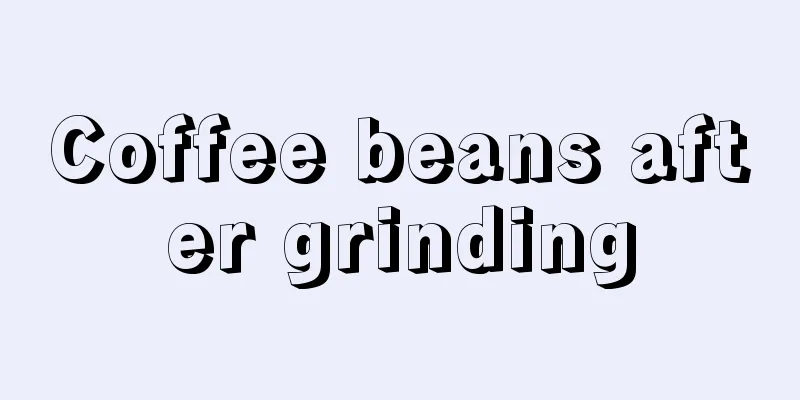 Coffee beans after grinding