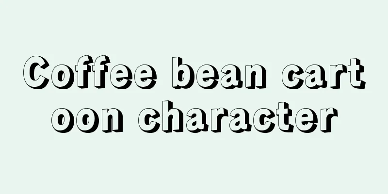 Coffee bean cartoon character