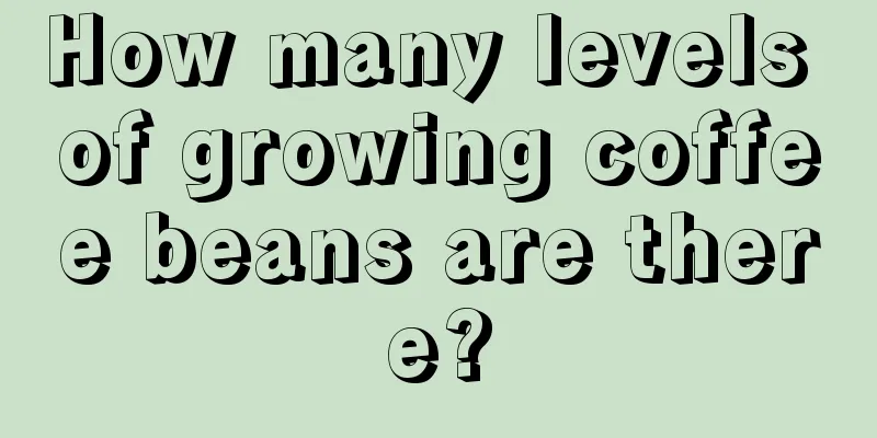 How many levels of growing coffee beans are there?