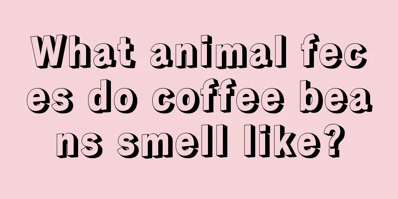 What animal feces do coffee beans smell like?