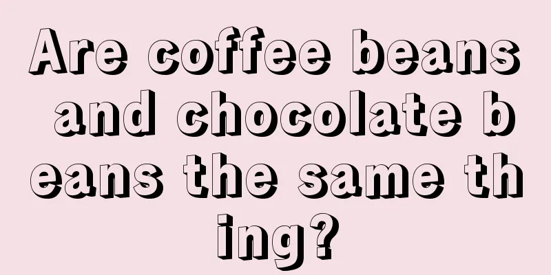 Are coffee beans and chocolate beans the same thing?