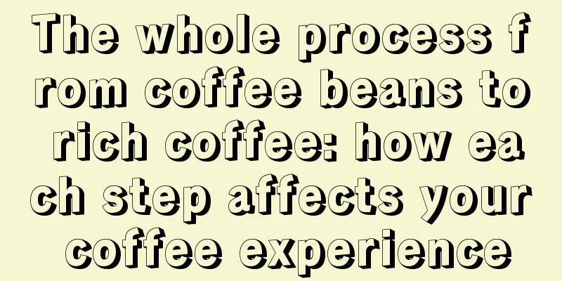 The whole process from coffee beans to rich coffee: how each step affects your coffee experience