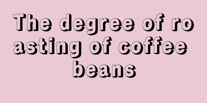 The degree of roasting of coffee beans