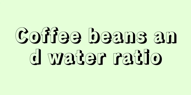 Coffee beans and water ratio