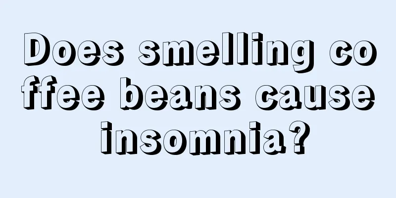 Does smelling coffee beans cause insomnia?