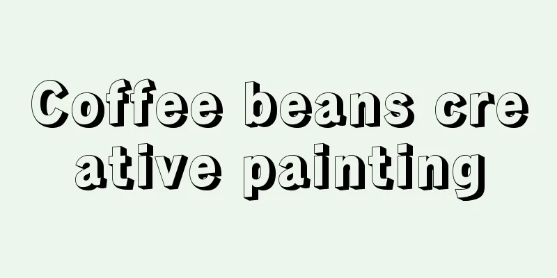 Coffee beans creative painting