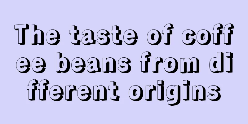 The taste of coffee beans from different origins