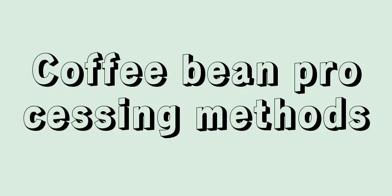 Coffee bean processing methods