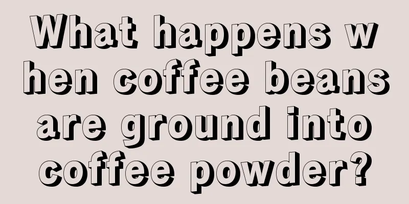 What happens when coffee beans are ground into coffee powder?