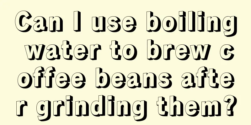 Can I use boiling water to brew coffee beans after grinding them?