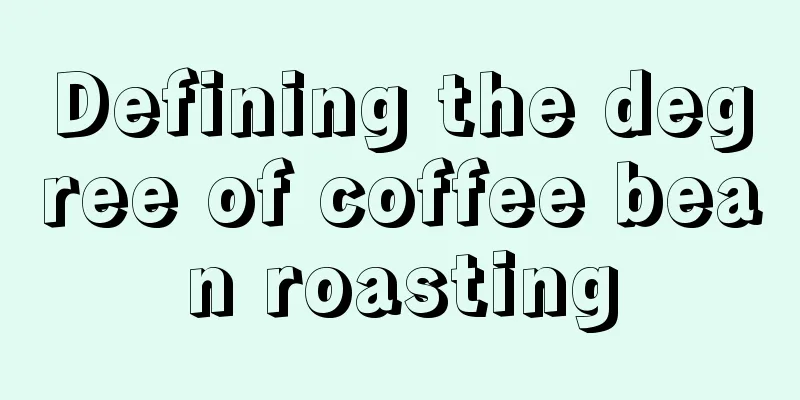 Defining the degree of coffee bean roasting