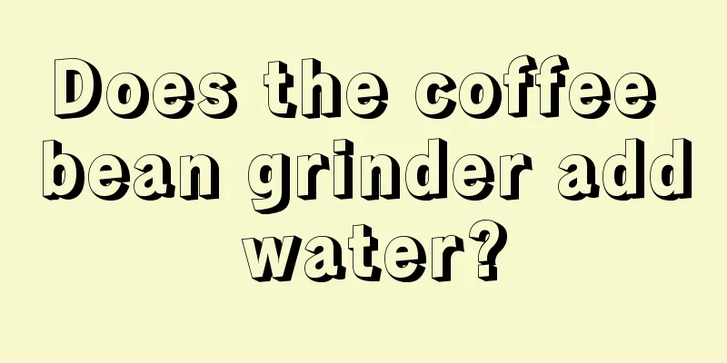 Does the coffee bean grinder add water?