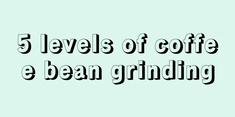 5 levels of coffee bean grinding