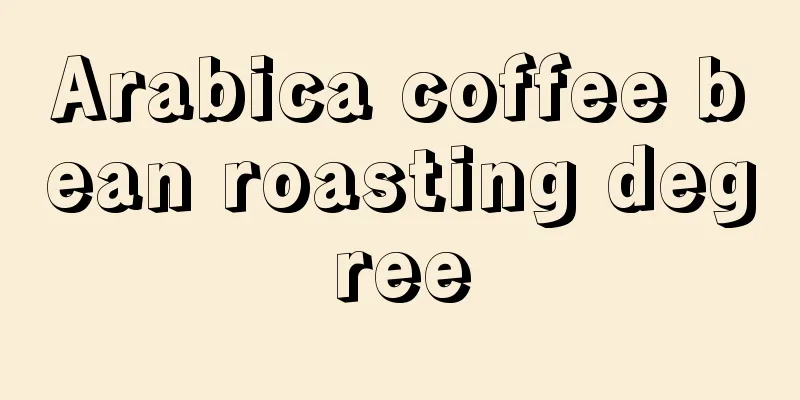 Arabica coffee bean roasting degree