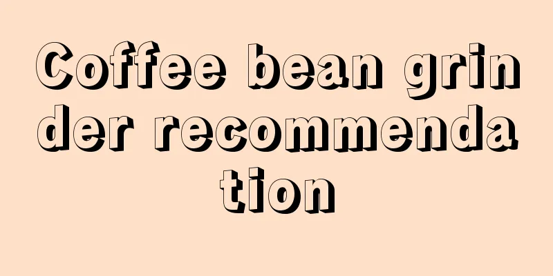 Coffee bean grinder recommendation