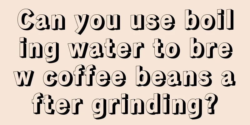 Can you use boiling water to brew coffee beans after grinding?