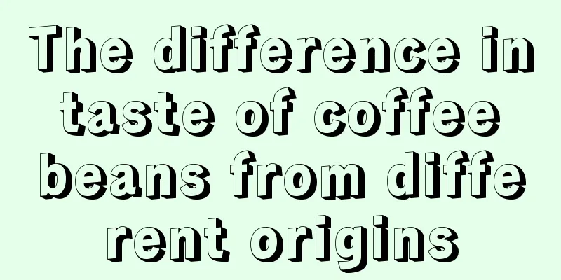 The difference in taste of coffee beans from different origins