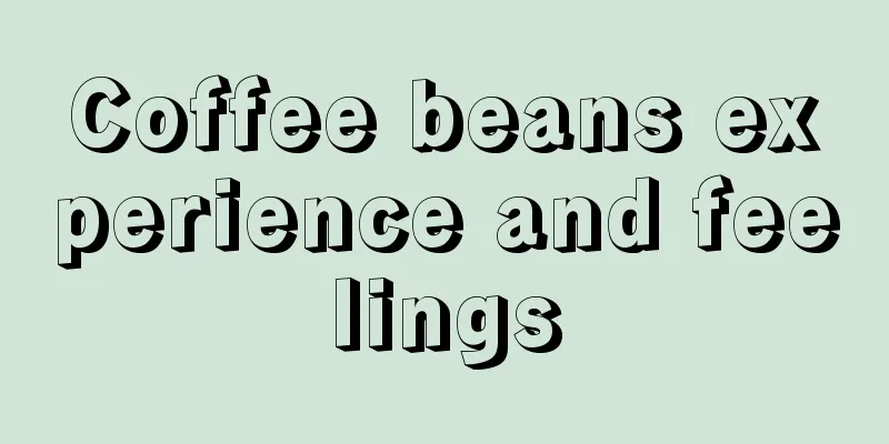 Coffee beans experience and feelings