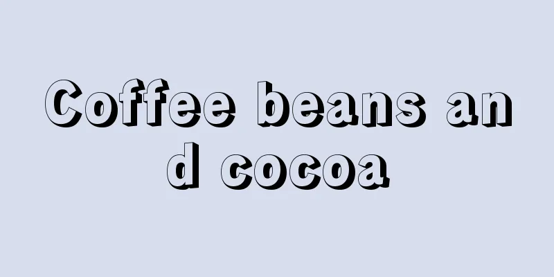 Coffee beans and cocoa