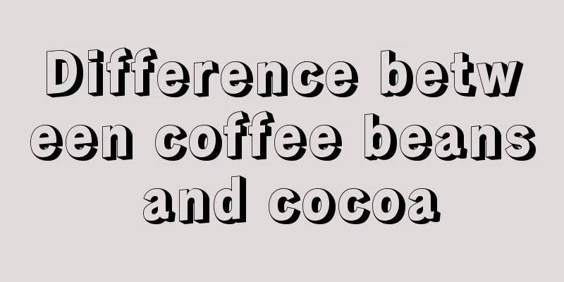 Difference between coffee beans and cocoa