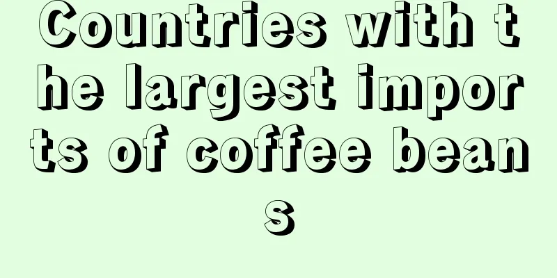 Countries with the largest imports of coffee beans