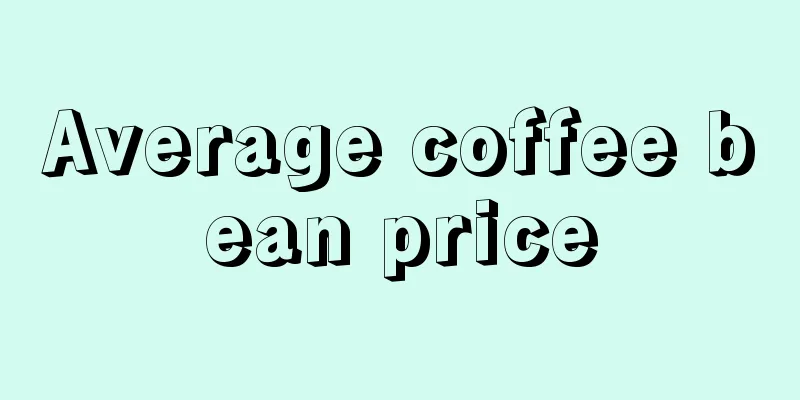 Average coffee bean price