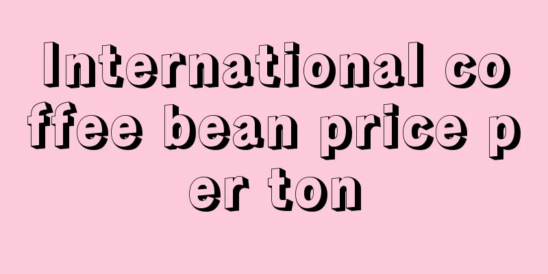 International coffee bean price per ton