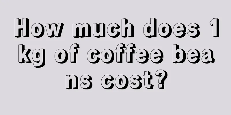 How much does 1kg of coffee beans cost?