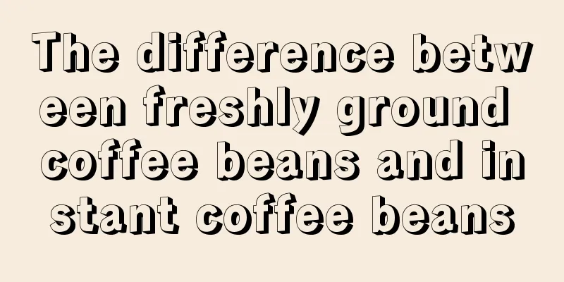 The difference between freshly ground coffee beans and instant coffee beans