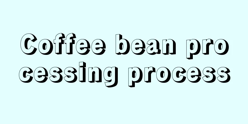 Coffee bean processing process