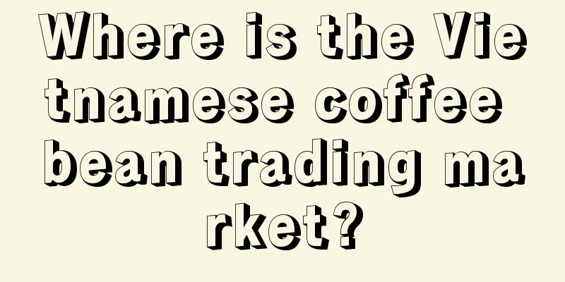 Where is the Vietnamese coffee bean trading market?