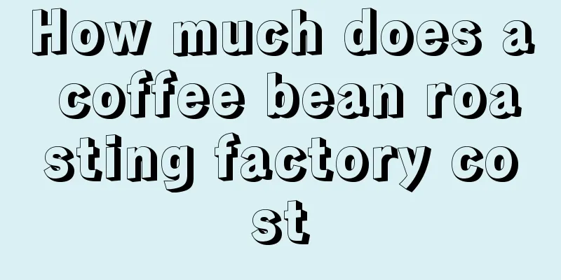 How much does a coffee bean roasting factory cost