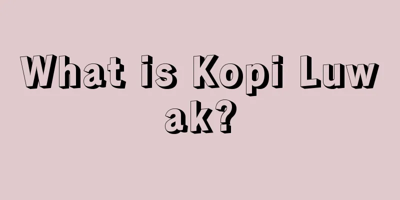 What is Kopi Luwak?