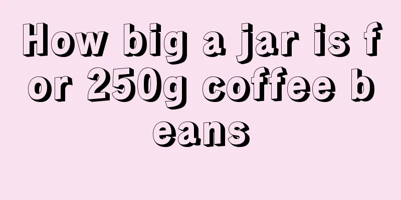 How big a jar is for 250g coffee beans