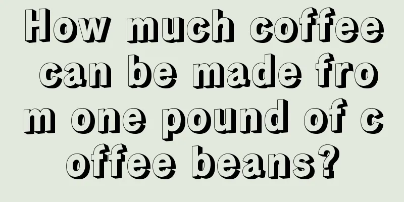 How much coffee can be made from one pound of coffee beans?