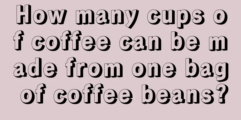 How many cups of coffee can be made from one bag of coffee beans?