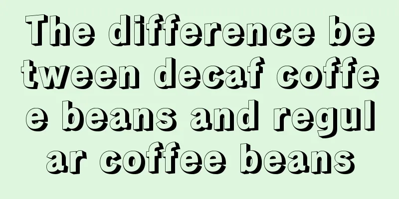 The difference between decaf coffee beans and regular coffee beans