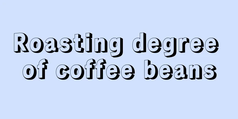 Roasting degree of coffee beans