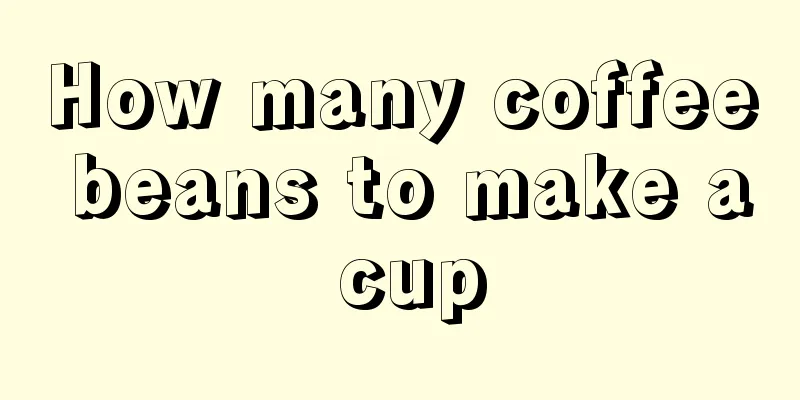 How many coffee beans to make a cup