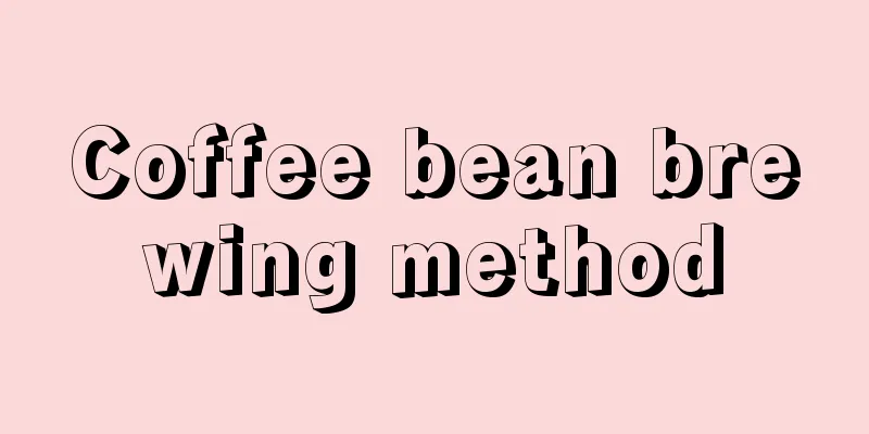 Coffee bean brewing method