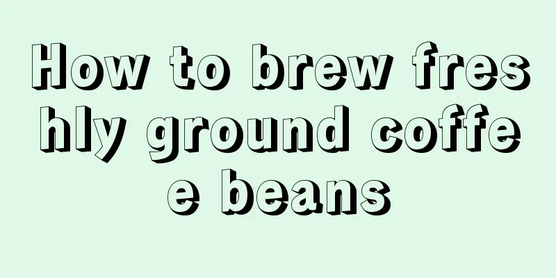 How to brew freshly ground coffee beans