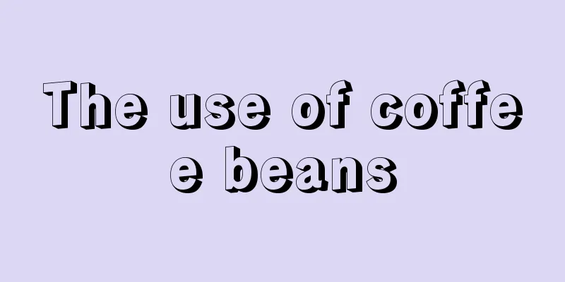 The use of coffee beans