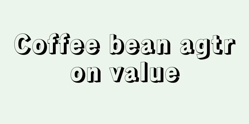 Coffee bean agtron value