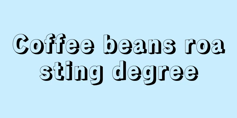 Coffee beans roasting degree