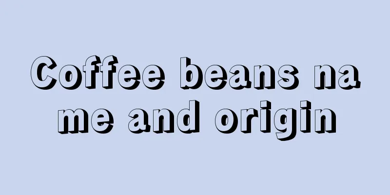 Coffee beans name and origin