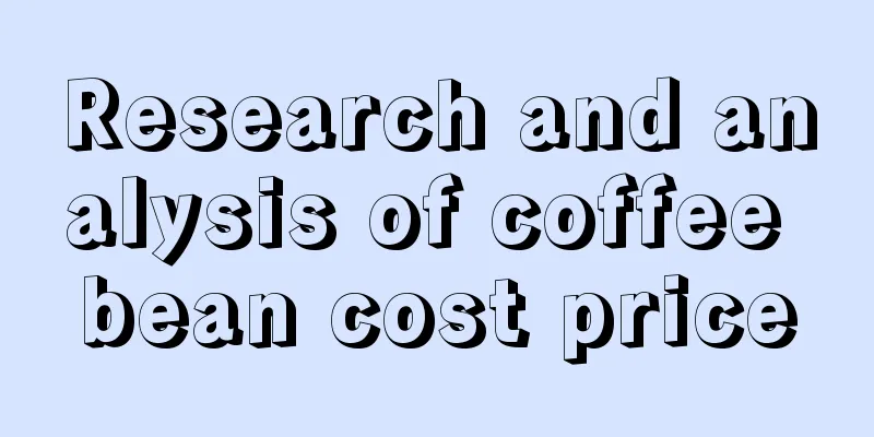 Research and analysis of coffee bean cost price