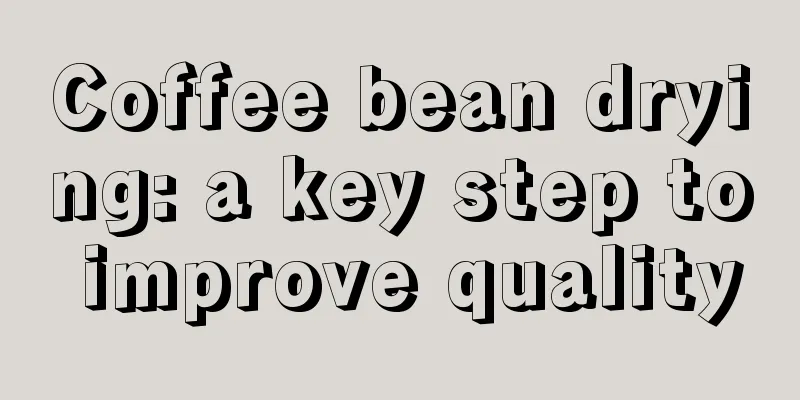 Coffee bean drying: a key step to improve quality