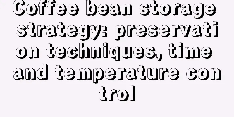 Coffee bean storage strategy: preservation techniques, time and temperature control