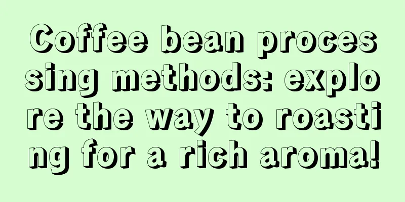 Coffee bean processing methods: explore the way to roasting for a rich aroma!